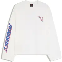 Bershka T-Shirt 'JUN IONEDA' bleu cobalt / miel / rouge / blanc