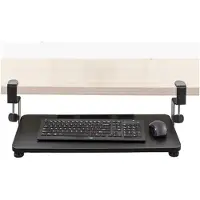 Buxibo Lovnix - Support de clavier - Pour une position assise ergonomique, confortable et active - Montage sur bureau - 65 x 25 x 11 cm - Noir