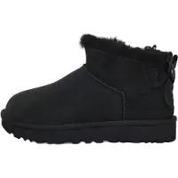 Ugg Boots 'Ultra Mini Bailey Bow' noir