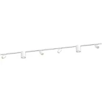 LEDVION spot rail LED 2m monophase Blanc 6 spots sans ampoule GU10