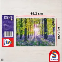 Schmidt Spiele Puzzle Tapis de Campanules dans les Bois - 1000 pièces