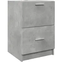 vidaXL Armoire sous lavabo gris béton 40x37x59 cm Bois composite