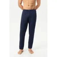Mey Pantalon de pyjama 'Relax Tuned' bleu marine