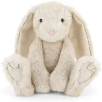 Keel Toys - Peluche lapin - Blanc crème - Assis - 20 cm - Lapin tout doux
