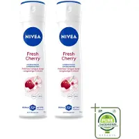 Nivea 2 x Déodorant anti-transpirant Fresh Cherry, 150 ml - Lot de 2