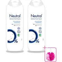 Neutral 2 flacons de shampooing neutre pour les peaux sensibles - 250 ml - Pack économique - 2 pièces