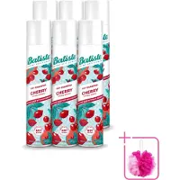 Batiste 6 flacons de shampoing sec à la cerise, parfum de fleur de cerisier - 200 ml - Pack économique - 6 pièces