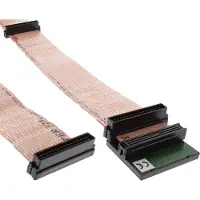 InLine 29953A SCSI U320 câble plat, 68 broches, 3 prises, pour 2 appareils, avec terminateur