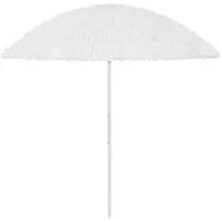 vidaXL Hawaii Parasol blanc 300 cm