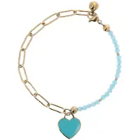 GRASSLAND Bracelet bleu / or