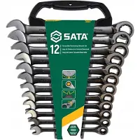 Sata Clés mixtes 12 pcs avec cliquet et interrupteur