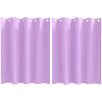 vidaXL Rideaux occultants avec anneaux 2 pcs Lila 140 x 140 cm