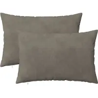 vidaXL Housse De Coussin 2 Pcs Heerlen Gris Clair 50 X 70 Cm Velours