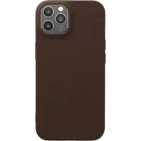 IMoshion Coque arrière Texture pour iPhone 12 / 12 Pro - Marron foncé
