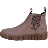 Tamaris Bottines beige foncé / noir