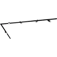 LEDVION systeme rail LED 3m monophase Noir 5 spots RGB