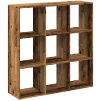 vidaXL Étagère séparatrice de pièce vieux bois 102x29x103,5 cm