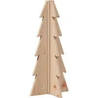 vidaXL Arbre de Noël en bois pour décoration 49 cm bois massif de pin