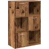 vidaXL Bibliothèque vieux bois 60,5x30x90 cm bois d'ingénierie