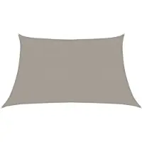 vidaXL Voile D'ombrage 160 G/M² Trapèze Gris Clair 3/4x2 M Pehd