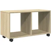 vidaXL Armoire à roulettes chêne sonoma 72x33x42,5cm bois d’ingénierie