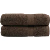 vidaXL Serviettes de bain de qualité supérieure SOLUND 2 pcs marron