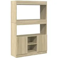 vidaXL Buffet haut chêne sonoma 92x33x140 cm bois d'ingénierie