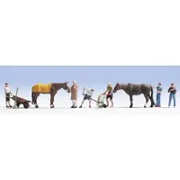 Noch 15634 H0 Personnages Travail à l'étable