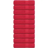 vidaXL Serviettes de bain 10 pcs rouge 100x150 cm 360 g/m² 100% coton