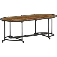 vidaXL Table basse 110x55x40 cm Vieux bois massif