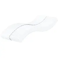 vidaXL Matelas en mousse blanc 100x220 cm dureté H2 H3