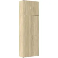 vidaXL Highboard chêne Sonoma 80x42,5x249 cm Matériau dérivé du bois