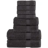 vidaXL Ensemble de serviettes de qualité supérieure SOLUND 8 pcs