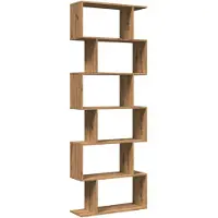 vidaXL Étagère séparatrice de pièce à 6 niveaux chêne artisanal