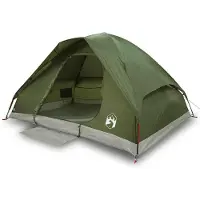 vidaXL Tente de camping dôme 2 personnes vert olive étanche à l'eau