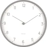 Karlsson - Horloge murale Sencillez - Gris foncé - Ø30cm