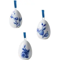 Heinen Delfts Blauw – Décorations de Pâques : Oeufs - Coffret de 3