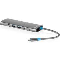 Digitus Station d'accueil USB-C, 9 ports, universelle, USB de type C, grise