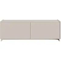 Selsey Magro – Meuble TV bas suspendu ou au sol, 2 portes, gris cachemire, 140 cm