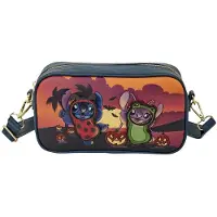 Loungefly Sac Porté épaule Disney Stitch &amp; Angel Halloween