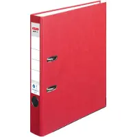 Herlitz Classeur maX.file nature plus, Largeur de dos : 50 mm, Rouge DIN A4, Revêtement en papier spécial (A4, 50 mm, 1 pcs)