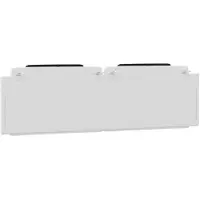 vidaXL Coussin de tête de lit "Viana" blanc et noir 180 cm similicuir