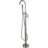 FortiFura Calvi Robinet de baingnoire hors sol 107.8cm avec douchette Inox brossé SW377863