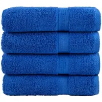 vidaXL Serviettes de douche de qualité supérieure SOLUND 4 pcs bleu