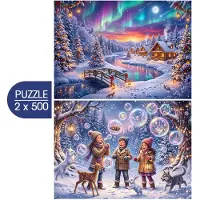 Bluebird Puzzle Puzzle 2 Puzzles - La Magie de l'Hiver - 500 à 999 pièces