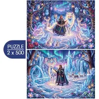 Bluebird Puzzle Puzzle 2 Puzzles - Neige et Enchantement - 500 à 999 pièces