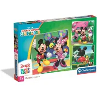 Clementoni Puzzle CLE 3x48 SuperKolor Mickey Mouse 25005