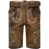 Marjo Pantalon folklorique 'Henry' marron