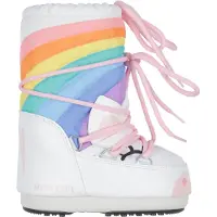 Moon Boot pour fille. 80D3400270 Bottes licorne Icon blanches (31/34), Plat, Lacets, Casuel, mode enfantine