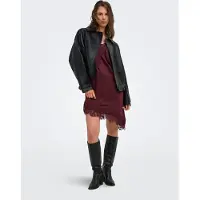 ONLY Robe 'ONLIndona' rouge carmin